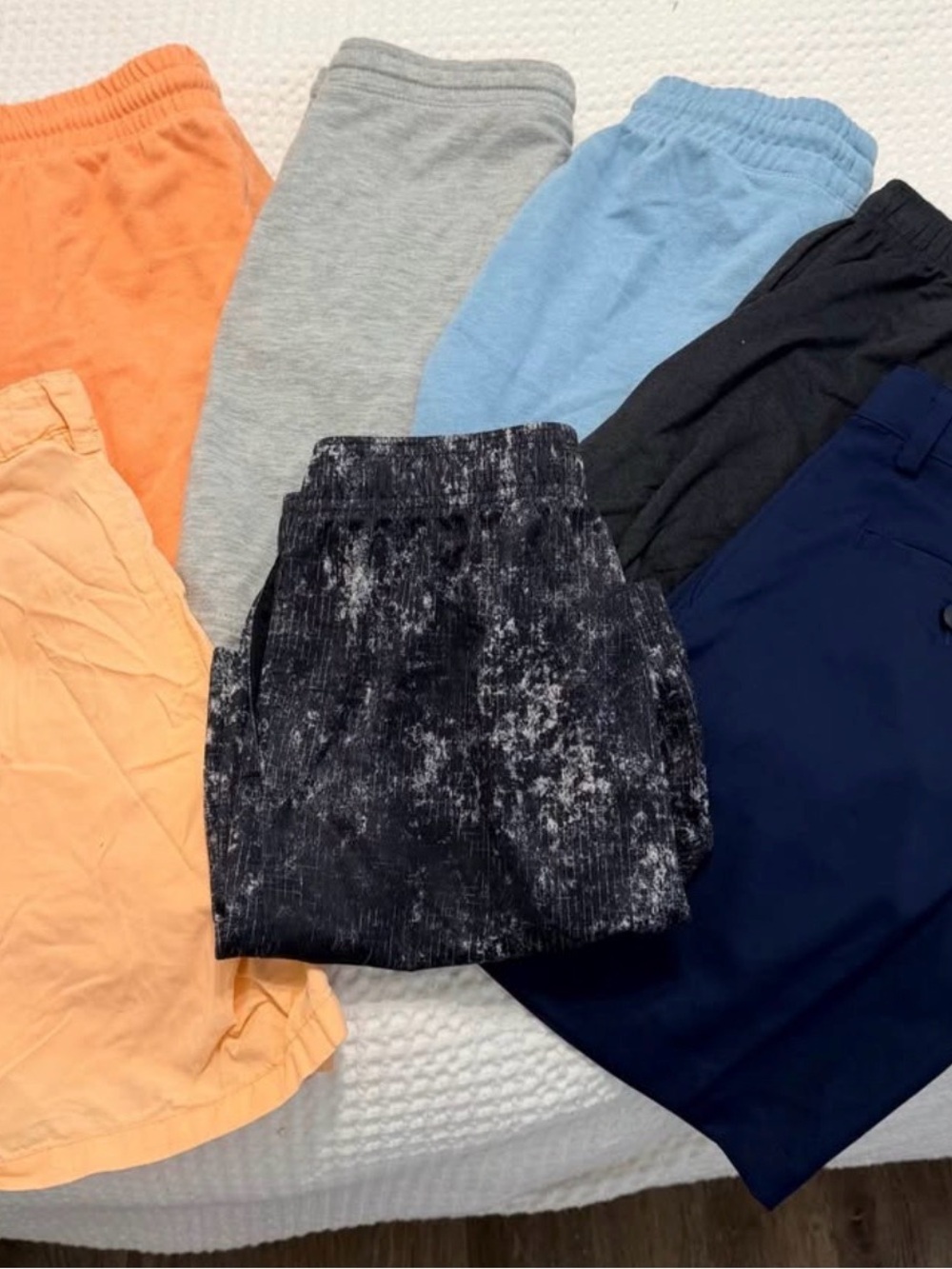 Old Navy Multi-Color Kids Shorts Pack - Blue, Orange, Gray, Black